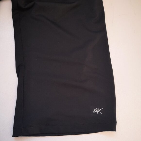 Denise Austin Qwick-Dri Ladies Black Size Large Elastic Waist Capri Length Pants - Picture 6 of 15